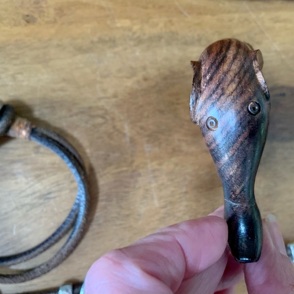 Leather Silver & Wooden Bracelets - Picture 4 of 5